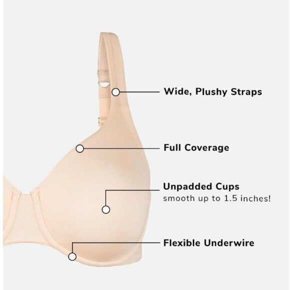 Lively Minimizer Bra - Size 40D- Toasted Almond - Style 52243- New- NWT - Picture 7 of 11